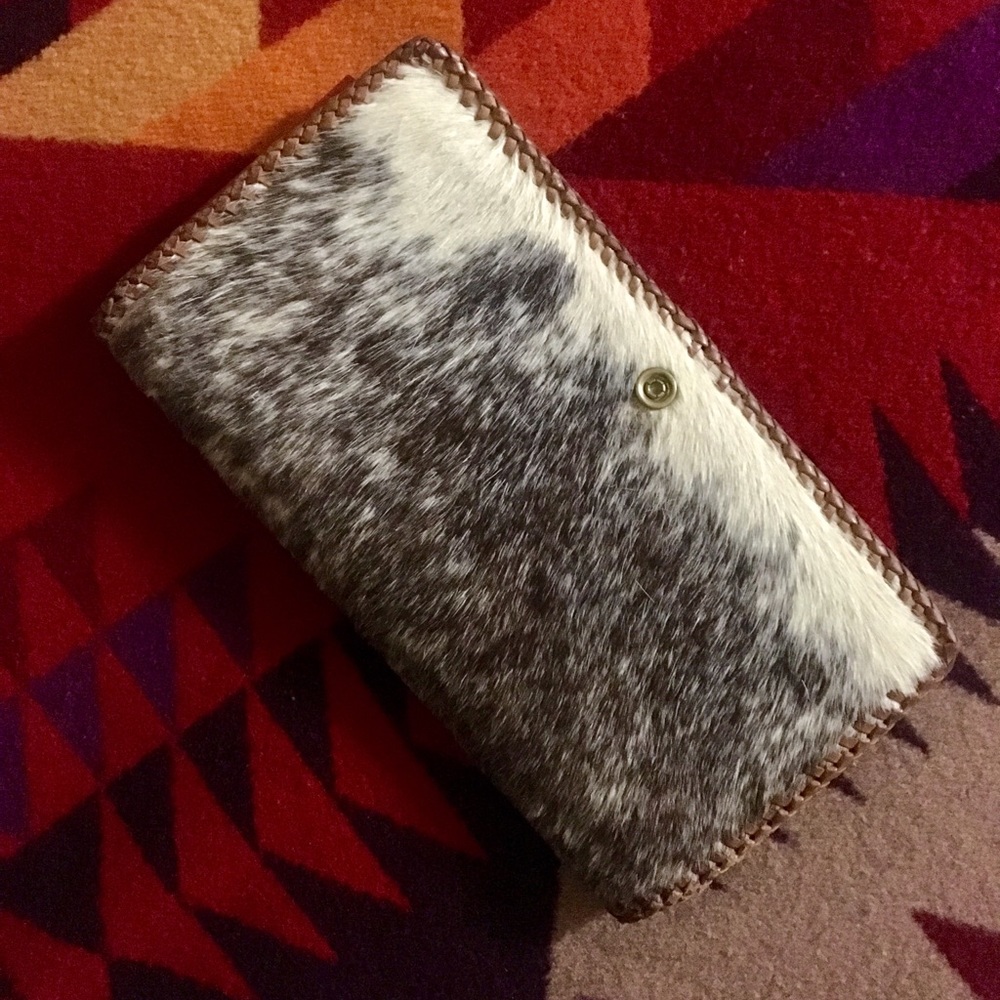 Red wallet Genuine Leather